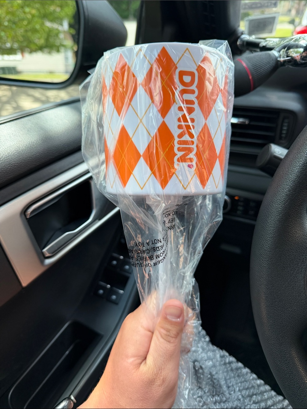 Dunkin' Orange And White Beach Cup Holder